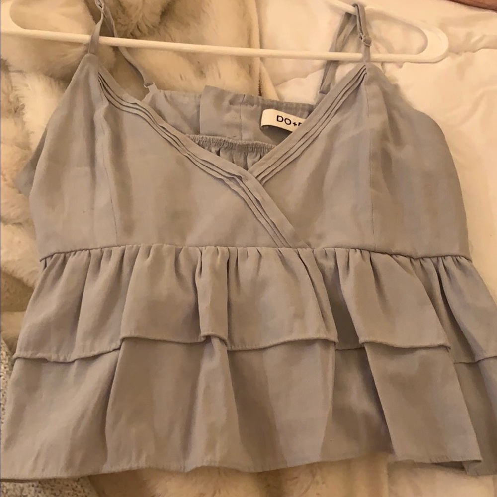 Adorable Baby blue crop top- brand DO+BE